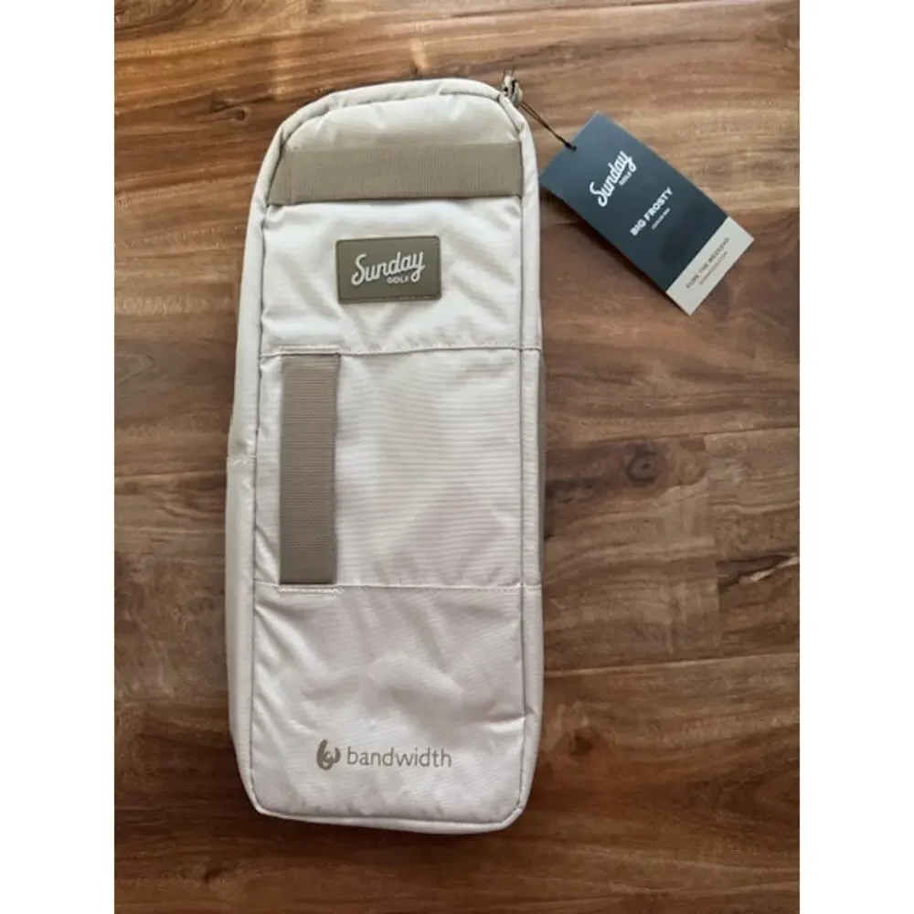 Sunday Golf Big Frosty Cooler Bag- 7 Can Drink Carrier -Toasted Almond- NWT - Picture 3 of 8